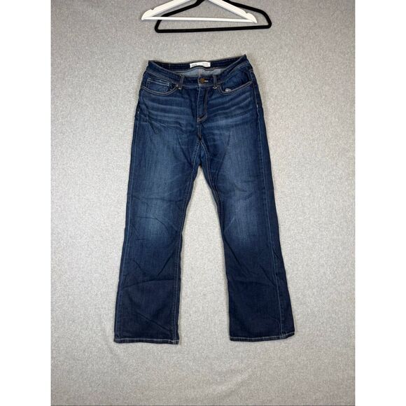 Bke Women's 28x31.5 Payton Universal Fit Mid Rise Bootcut Jeans Blue - Picture 1 of 8